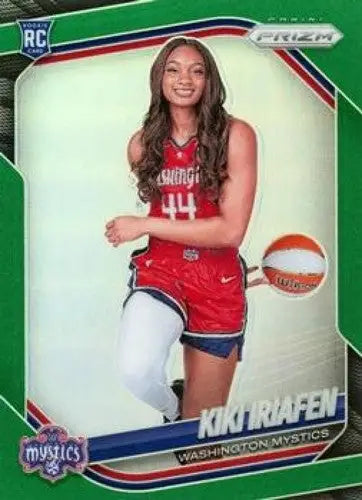 2025 Panini Prizm WNBA Green Prizms #149 Kiki Iriafen NM Near Mint ID:83676 - Basketball Card Single