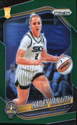 2025 Panini Prizm WNBA Green Prizms #2 Hailey Van Lith - Basketball Card Single