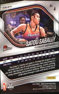 2025 Panini Prizm WNBA Green Prizms #4 Satou Sabally