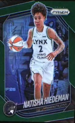 2025 Panini Prizm WNBA Green Prizms #53 Natisha Hiedeman
