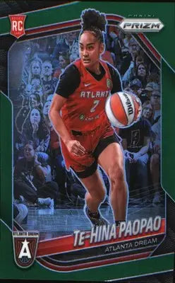 2025 Panini Prizm WNBA Green Prizms #61 Te-Hina Paopao - Basketball Card Single
