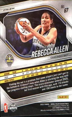 2025 Panini Prizm WNBA Green Prizms #67 Rebecca Allen