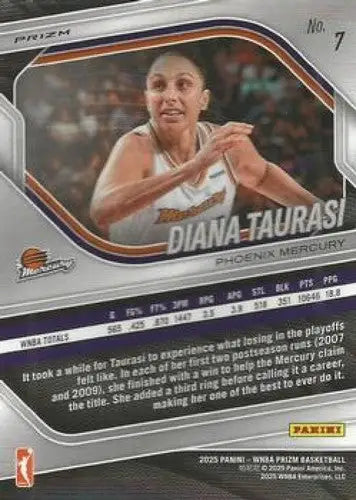 2025 Panini Prizm WNBA Green Prizms #7 Diana Taurasi NM Near Mint ID:83669 - Basketball Card Single