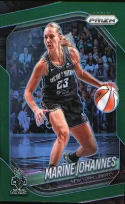 2025 Panini Prizm WNBA Green Prizms #90 Marine Johannes - Basketball Card Single