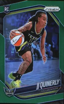 2025 Panini Prizm WNBA Green Prizms #95 JJ Quinerly - Basketball Card Single