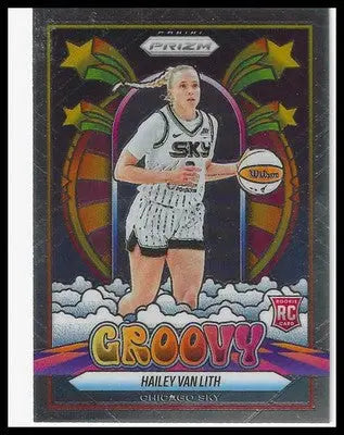 2025 Panini Prizm WNBA Groovy #14 Hailey Van Lith