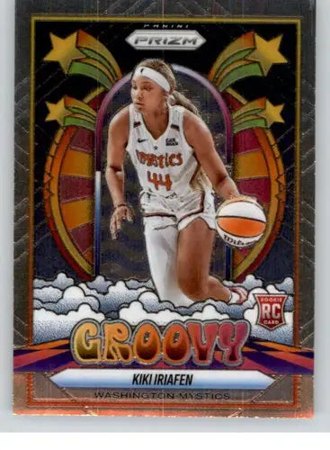 2025 Panini Prizm WNBA Groovy #15 Kiki Iriafen NM Near Mint ID:83658 - Basketball Card Single