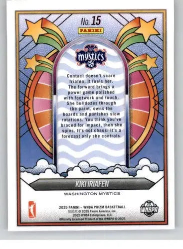2025 Panini Prizm WNBA Groovy #15 Kiki Iriafen NM Near Mint ID:83658 - Basketball Card Single