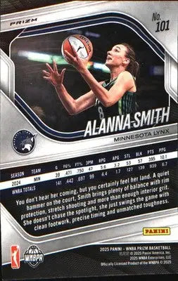 2025 Panini Prizm WNBA Ice Prizm #101 Alanna Smith - Basketball Card Single