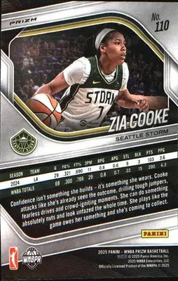 2025 Panini Prizm WNBA Ice Prizm #110 Zia Cooke - Basketball Card Single