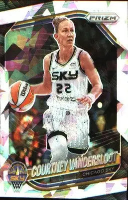 2025 Panini Prizm WNBA Ice Prizm #124 Courtney Vandersloot - Basketball Card Single