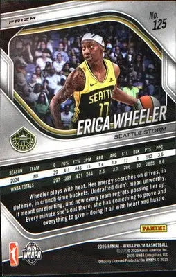 2025 Panini Prizm WNBA Ice Prizm #125 Erica Wheeler - Basketball Card Single