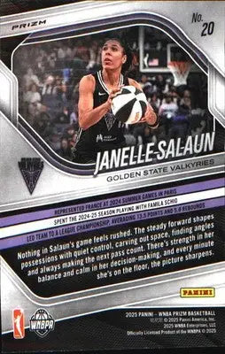 2025 Panini Prizm WNBA Ice Prizm #20 Janelle Salaun - Basketball Card Single