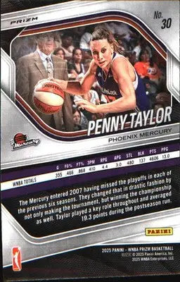 2025 Panini Prizm WNBA Ice Prizm #30 Penny Taylor - Basketball Card Single