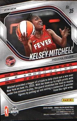 2025 Panini Prizm WNBA Ice Prizm #35 Kelsey Mitchell - Basketball Card Single