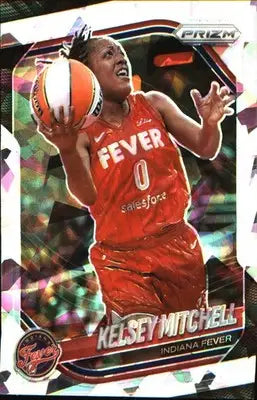 2025 Panini Prizm WNBA Ice Prizm #35 Kelsey Mitchell - Basketball Card Single