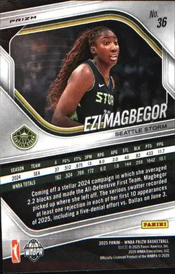 2025 Panini Prizm WNBA Ice Prizm #36 Ezi Magbegor - Basketball Card Single