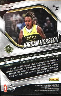 2025 Panini Prizm WNBA Ice Prizm #37 Jordan Horston - Basketball Card Single