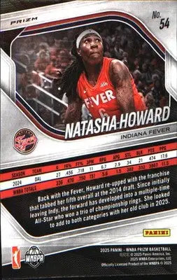 2025 Panini Prizm WNBA Ice Prizm #54 Natasha Howard - Basketball Card Single