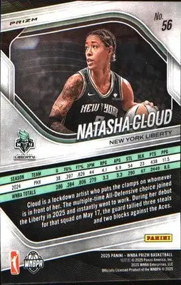 2025 Panini Prizm WNBA Ice Prizm #56 Natasha Cloud - Basketball Card Single