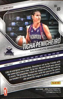 2025 Panini Prizm WNBA Ice Prizm #65 Ticha Penicheiro - Basketball Card Single