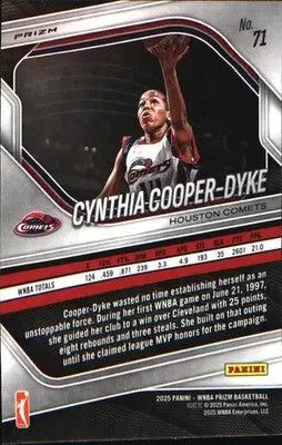 2025 Panini Prizm WNBA Ice Prizm #71 Cynthia Cooper-Dyke - Basketball Card Single