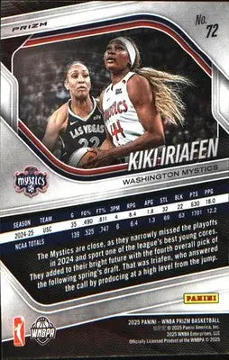 2025 Panini Prizm WNBA Ice Prizm #72 Kiki Iriafen - Basketball Card Single