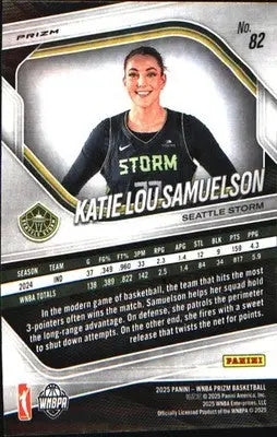 2025 Panini Prizm WNBA Ice Prizm #82 Katie Lou Samuelson - Basketball Card Single
