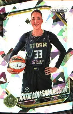 2025 Panini Prizm WNBA Ice Prizm #82 Katie Lou Samuelson - Basketball Card Single