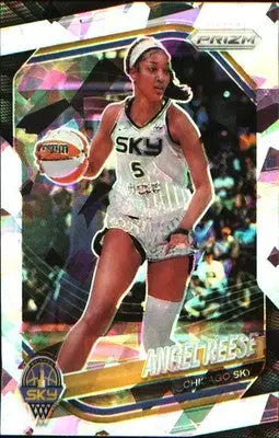 2025 Panini Prizm WNBA Ice Prizm #92 Angel Reese - Basketball Card Single