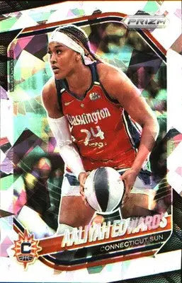 2025 Panini Prizm WNBA Ice Prizm #94 Aaliyah Edwards - Basketball Card Single