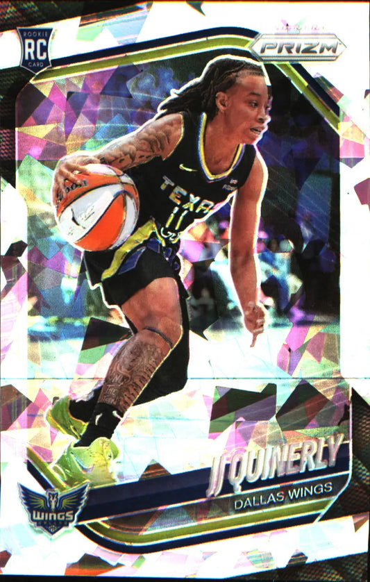 2025 Panini Prizm WNBA Ice Prizm #95 JJ Quinerly