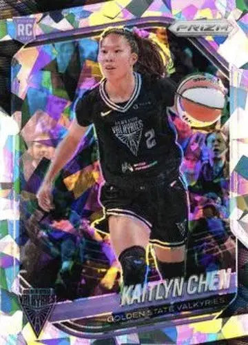 2025 Panini Prizm WNBA Ice Prizms #100 Kaitlyn Chen NM Near Mint ID:83644 - Basketball Card Single