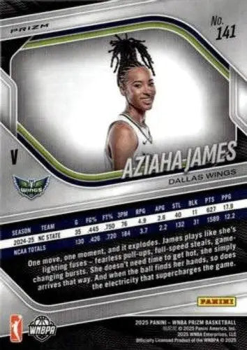 2025 Panini Prizm WNBA Ice Prizms #141 Aziaha James NM Near Mint ID:83653 - Basketball Card Single