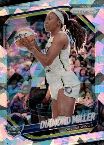2025 Panini Prizm WNBA Ice Prizms #27 Diamond Miller NM Near Mint Incor ID:83624 - Basketball Card Single