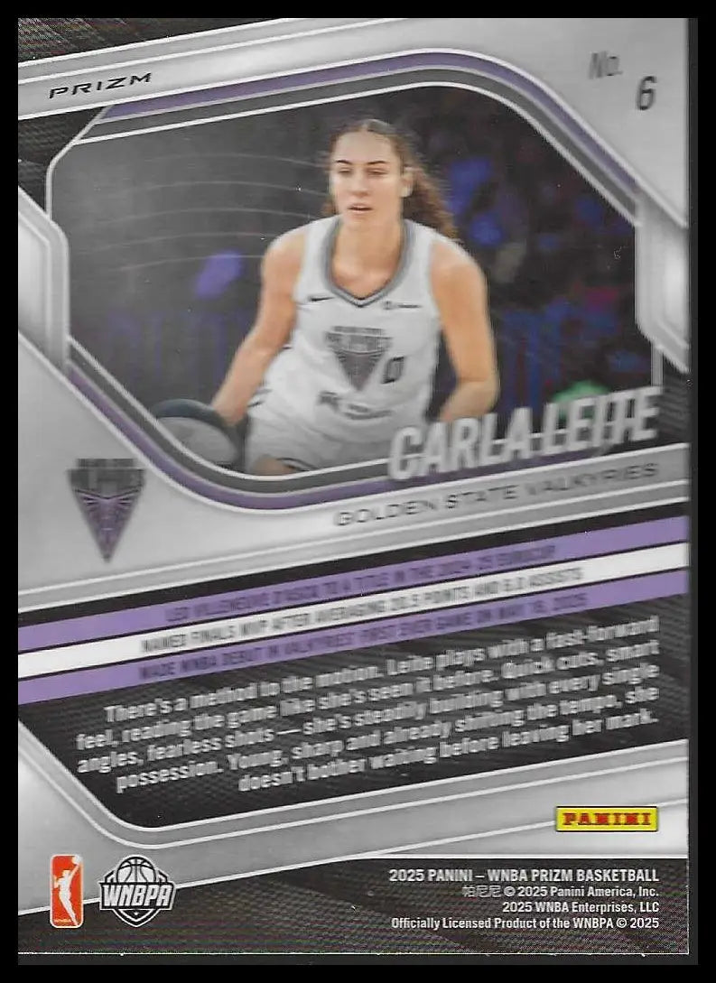 2025 Panini Prizm WNBA Ice Prizms #29 Kathryn Westbeld - Basketball Card Single