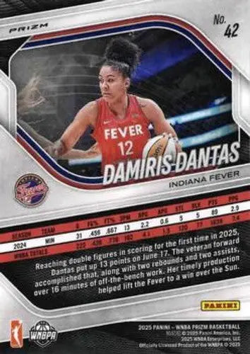 2025 Panini Prizm WNBA Ice Prizms #42 Damiris Dantas NM Near Mint ID:83627 - Basketball Card Single