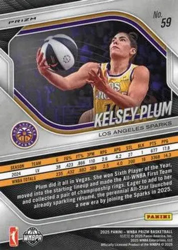 2025 Panini Prizm WNBA Ice Prizms #59 Kelsey Plum NM Near Mint ID:83630 - Basketball Card Single
