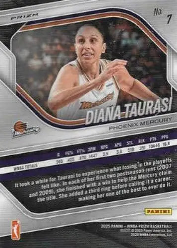 2025 Panini Prizm WNBA Ice Prizms #7 Diana Taurasi NM Near Mint ID:83617 - Basketball Card Single
