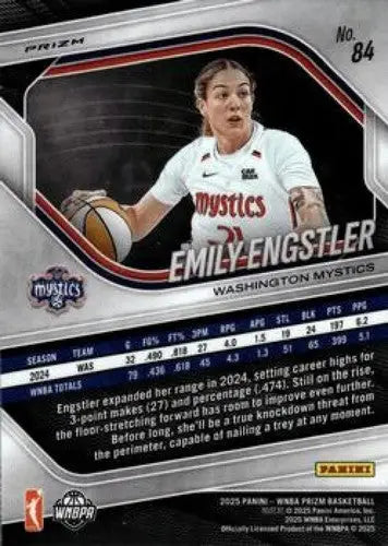 2025 Panini Prizm WNBA Ice Prizms #84 Emily Engstler NM Near Mint ID:83640 - Basketball Card Single