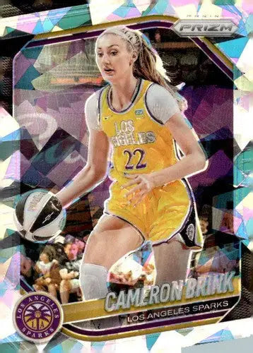 2025 Panini Prizm WNBA Ice Prizms #87 Cameron Brink NM Near Mint ID:83641 - Basketball Card Single