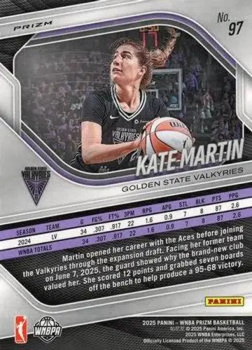 2025 Panini Prizm WNBA Ice Prizms #97 Kate Martin NM Near Mint ID:83642 - Basketball Card Single