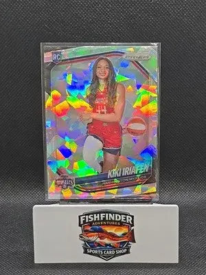 2025 Panini Prizm WNBA - Rookie Variation Kiki Iriafen #149 Ice Prizm (RC) - Basketball Card Single