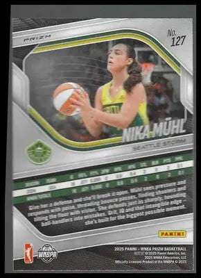 2025 Panini Prizm WNBA Silver Prizms #127 Nika Muhl