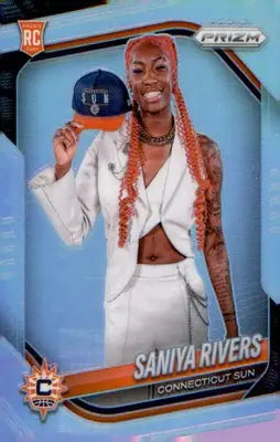 2025 Panini Prizm WNBA Silver Prizms #150 Saniya Rivers - Basketball Card Single