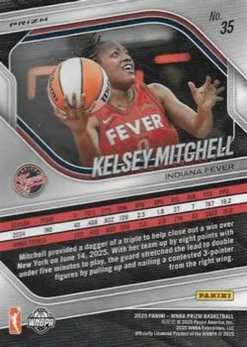 2025 Panini Prizm WNBA Silver Prizms #35 Kelsey Mitchell NM Near Mint ID:83660 - Basketball Card Single