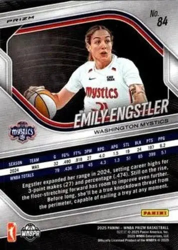 2025 Panini Prizm WNBA Silver Prizms #84 Emily Engstler NM Near Mint ID:83664 - Basketball Card Single