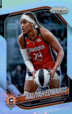 2025 Panini Prizm WNBA Silver Prizms #94 Aaliyah Edwards