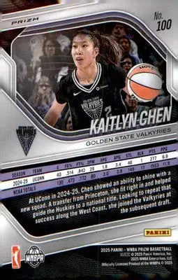 2025 Panini Prizm WNBA White Seismic Prizms #100 Kaitlyn Chen - Basketball Card Single