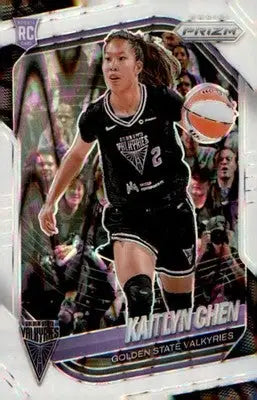 2025 Panini Prizm WNBA White Seismic Prizms #100 Kaitlyn Chen - Basketball Card Single